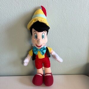 Pinocchio Plush Toy with Red and Yellow Outfit